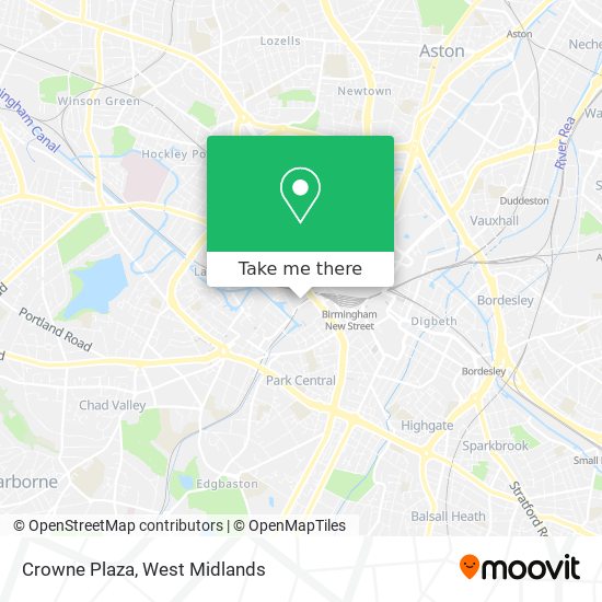 Crowne Plaza map