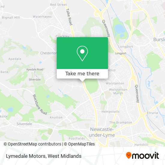 Lymedale Motors map