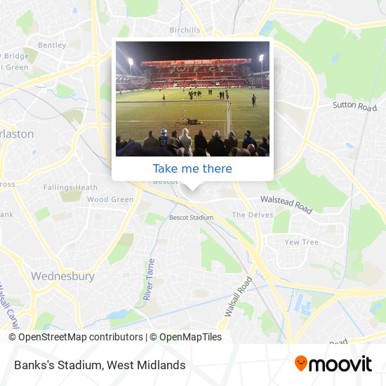 Banks's Stadium map