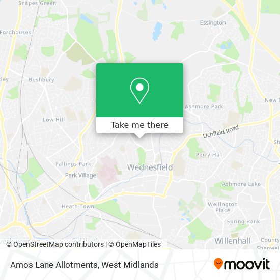 Amos Lane Allotments map