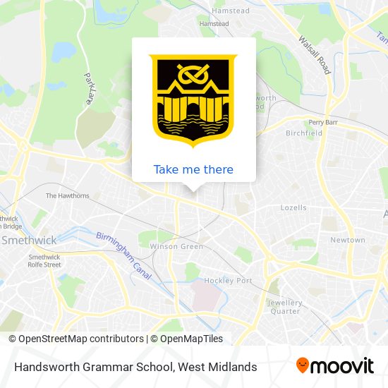 Handsworth Grammar School map