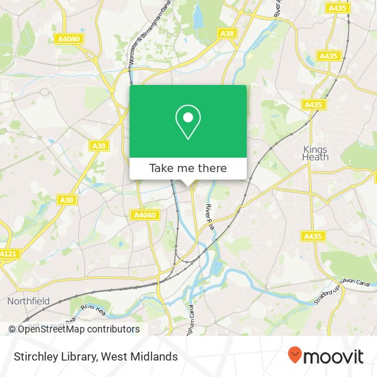 Stirchley Library map