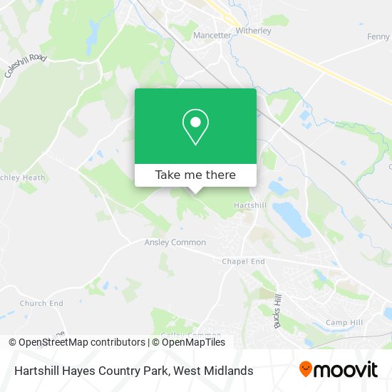 Hartshill Hayes Country Park map