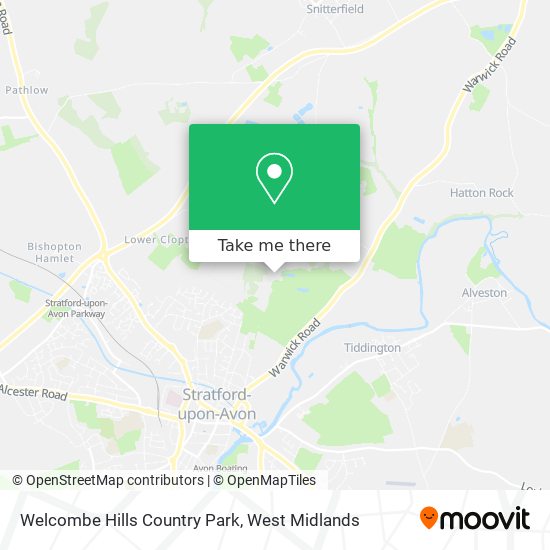 Welcombe Hills Country Park map