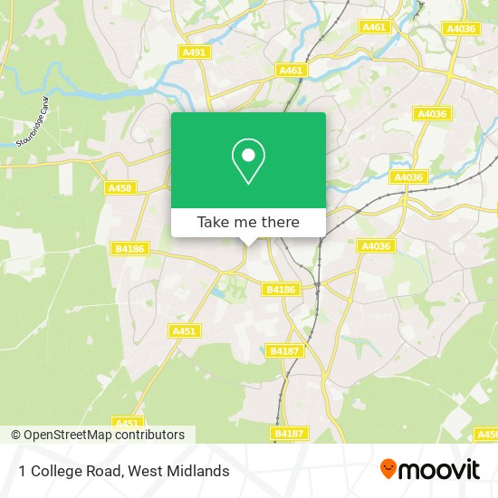 1 College Road map