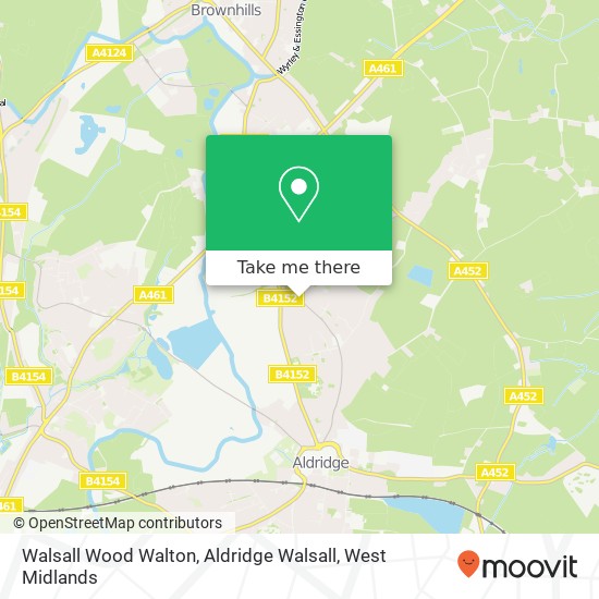 Walsall Wood Walton, Aldridge Walsall map