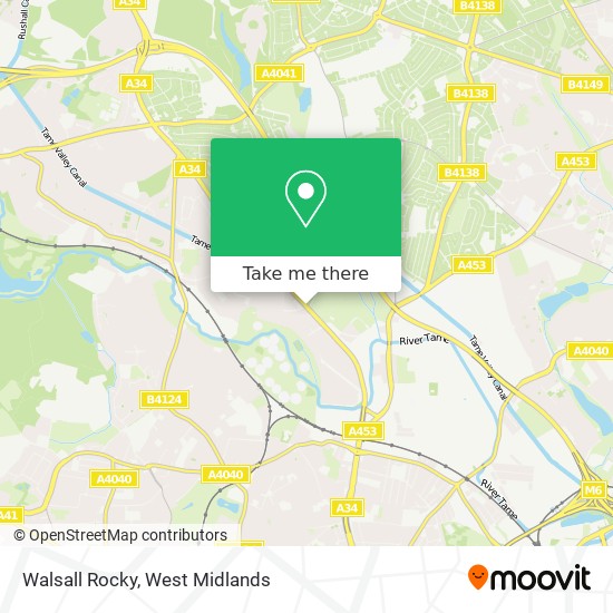 Walsall Rocky map