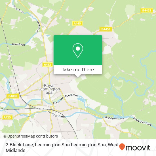 2 Black Lane, Leamington Spa Leamington Spa map