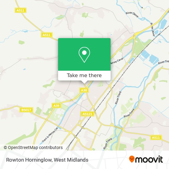 Rowton Horninglow map