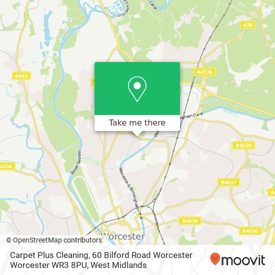 Carpet Plus Cleaning, 60 Bilford Road Worcester Worcester WR3 8PU map