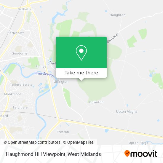 Haughmond Hill Viewpoint map