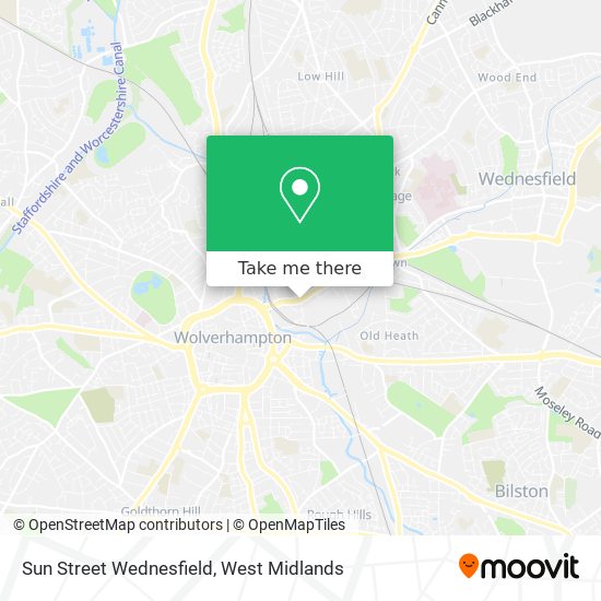 Sun Street Wednesfield map