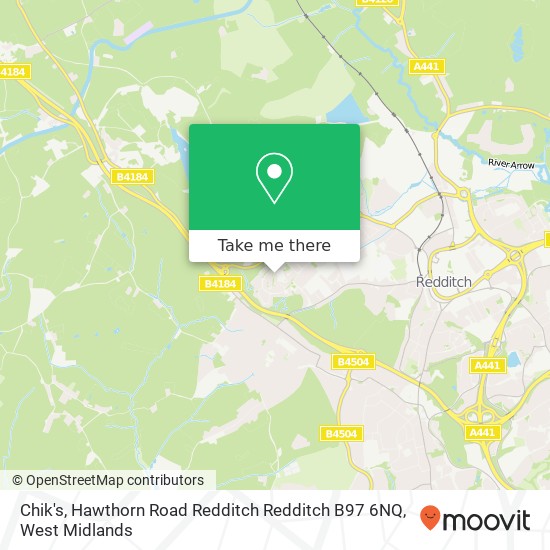 Chik's, Hawthorn Road Redditch Redditch B97 6NQ map