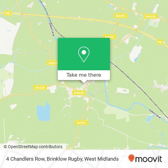 4 Chandlers Row, Brinklow Rugby map