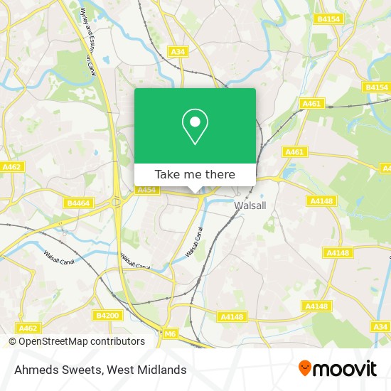 Ahmeds Sweets map