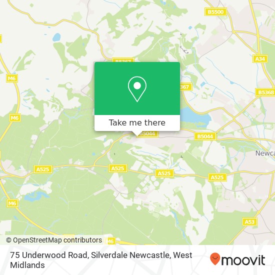 75 Underwood Road, Silverdale Newcastle map