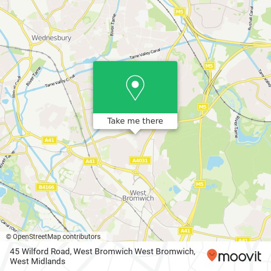 45 Wilford Road, West Bromwich West Bromwich map