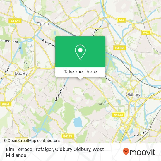 Elm Terrace Trafalgar, Oldbury Oldbury map