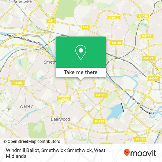 Windmill Ballot, Smethwick Smethwick map