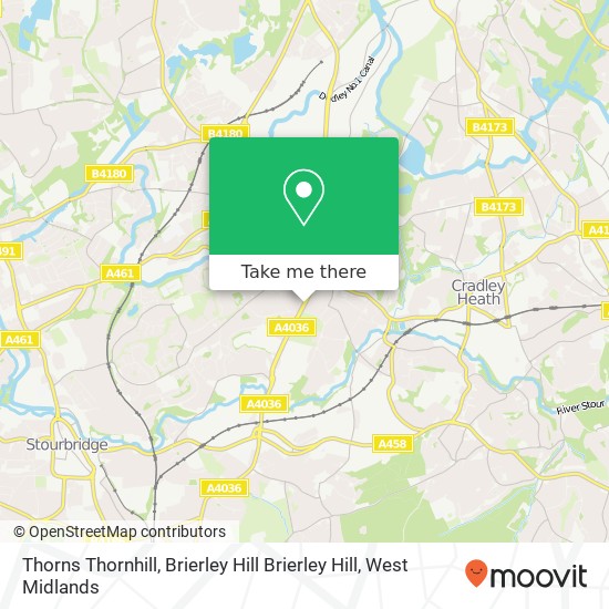 Thorns Thornhill, Brierley Hill Brierley Hill map