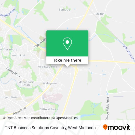 TNT Business Solutions Coventry map