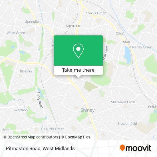 Pitmaston Road map