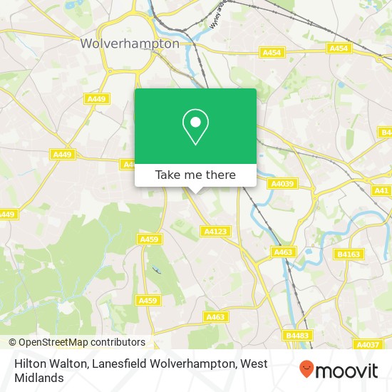 Hilton Walton, Lanesfield Wolverhampton map