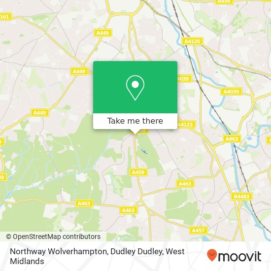 Northway Wolverhampton, Dudley Dudley map