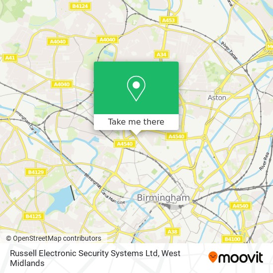 Russell Electronic Security Systems Ltd map