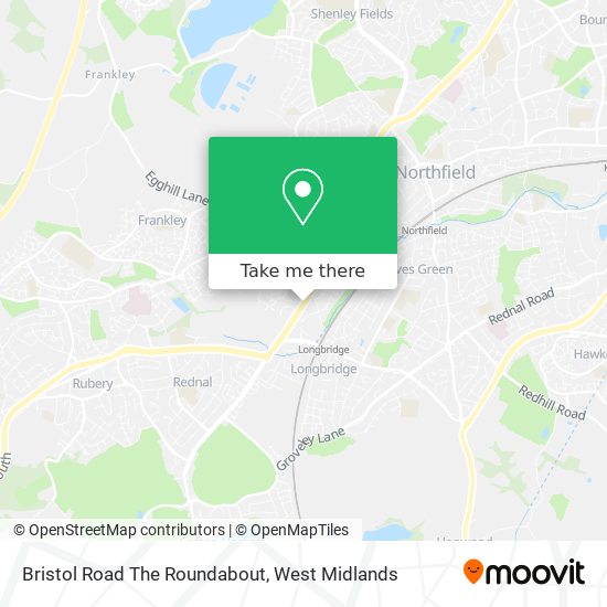 Bristol Road The Roundabout map