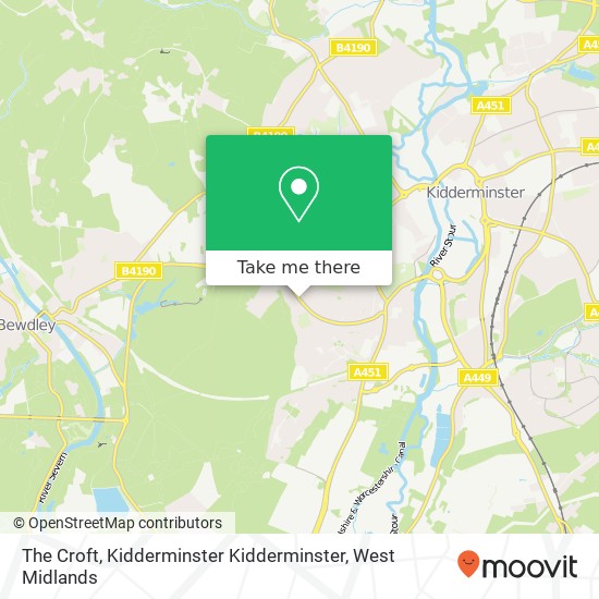 The Croft, Kidderminster Kidderminster map