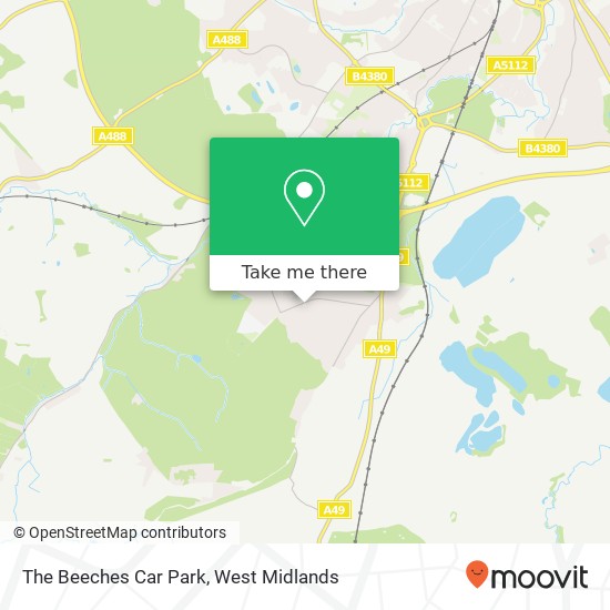 The Beeches Car Park map