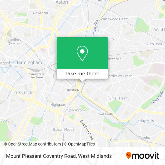 Mount Pleasant Coventry Road map