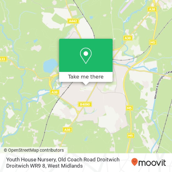 Youth House Nursery, Old Coach Road Droitwich Droitwich WR9 8 map