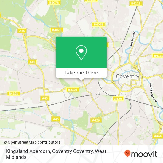 Kingsland Abercorn, Coventry Coventry map
