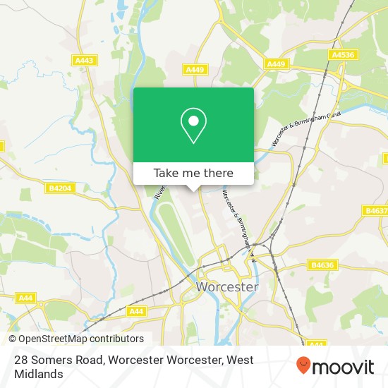 28 Somers Road, Worcester Worcester map