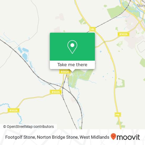 Footgolf Stone, Norton Bridge Stone map