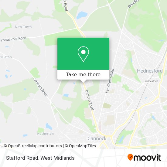 Stafford Road map