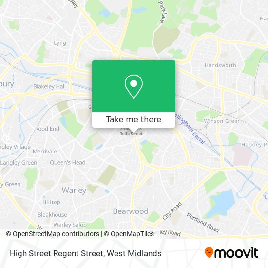 High Street Regent Street map