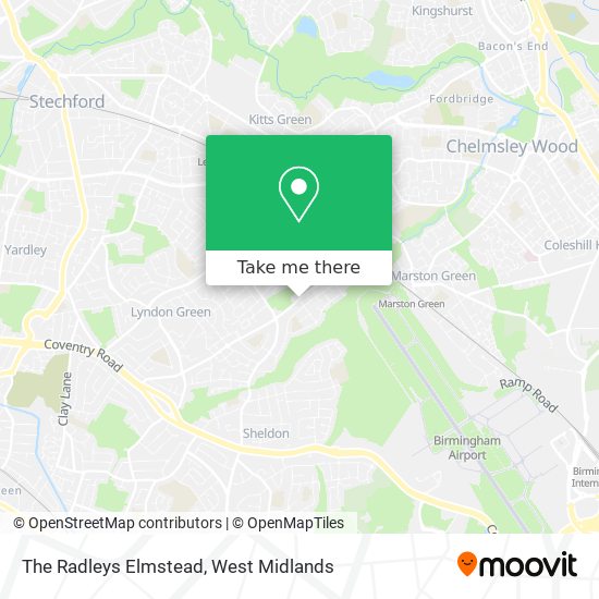 The Radleys Elmstead map
