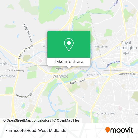 7 Emscote Road map