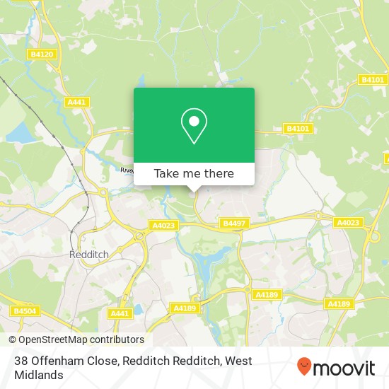 38 Offenham Close, Redditch Redditch map