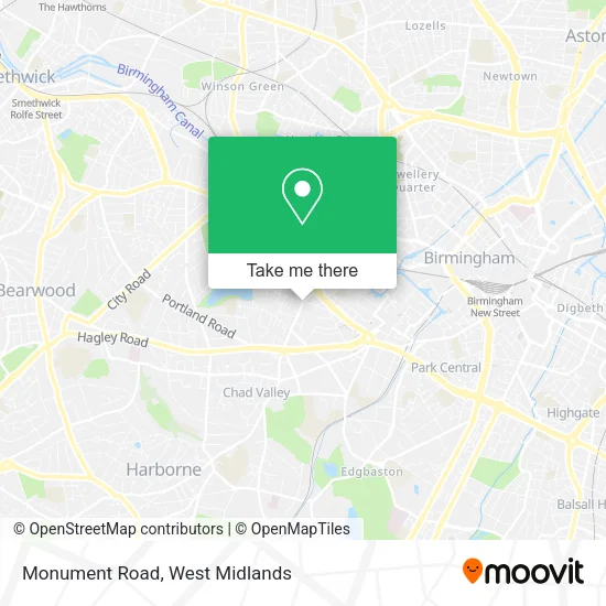 Monument Road map