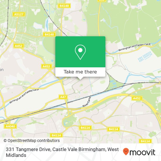 331 Tangmere Drive, Castle Vale Birmingham map