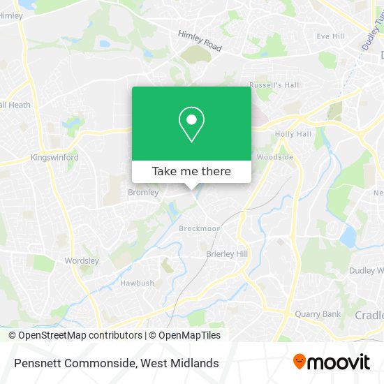 Pensnett Commonside map