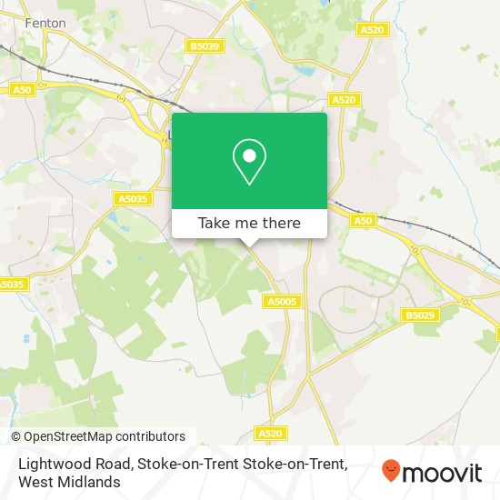 Lightwood Road, Stoke-on-Trent Stoke-on-Trent map