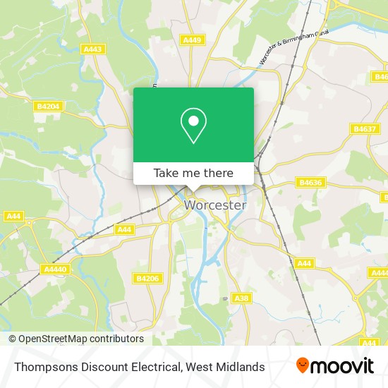 Thompsons Discount Electrical map