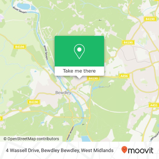 4 Wassell Drive, Bewdley Bewdley map