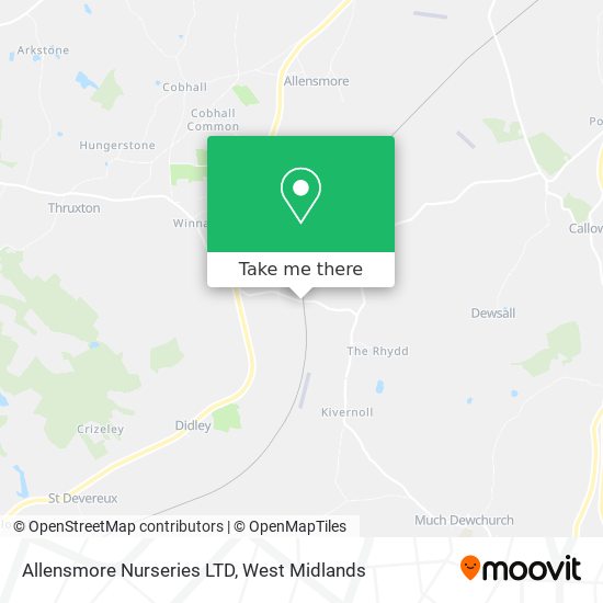 Allensmore Nurseries LTD map