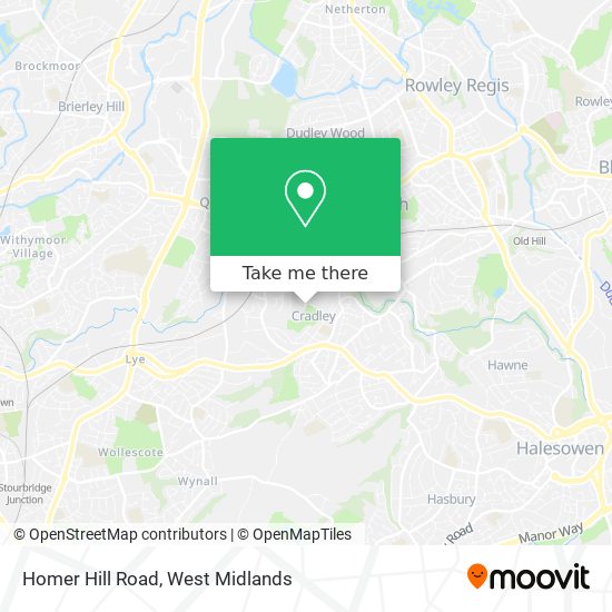 Homer Hill Road map